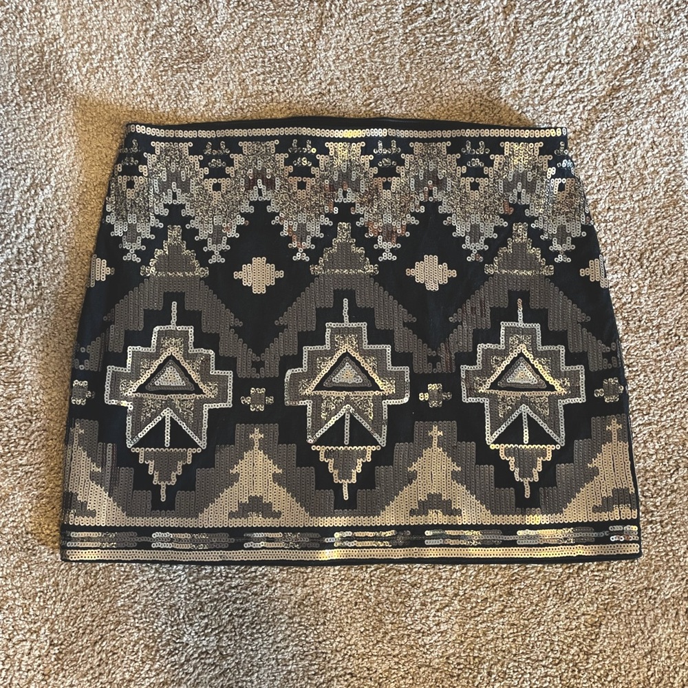 Express S Sequin Mini Skirt